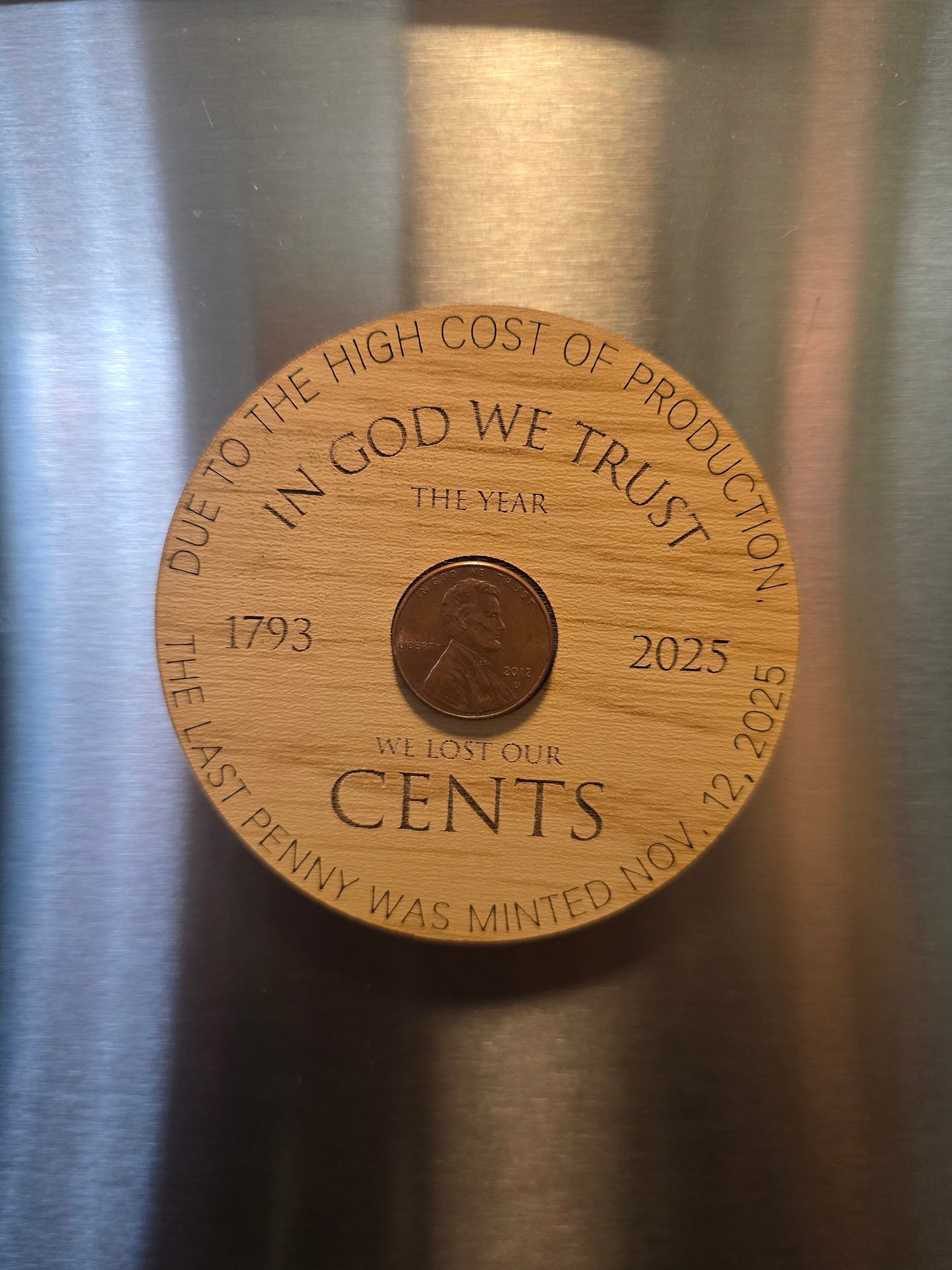 The Year We Lost Our Cents - Penny Christmas Ornament