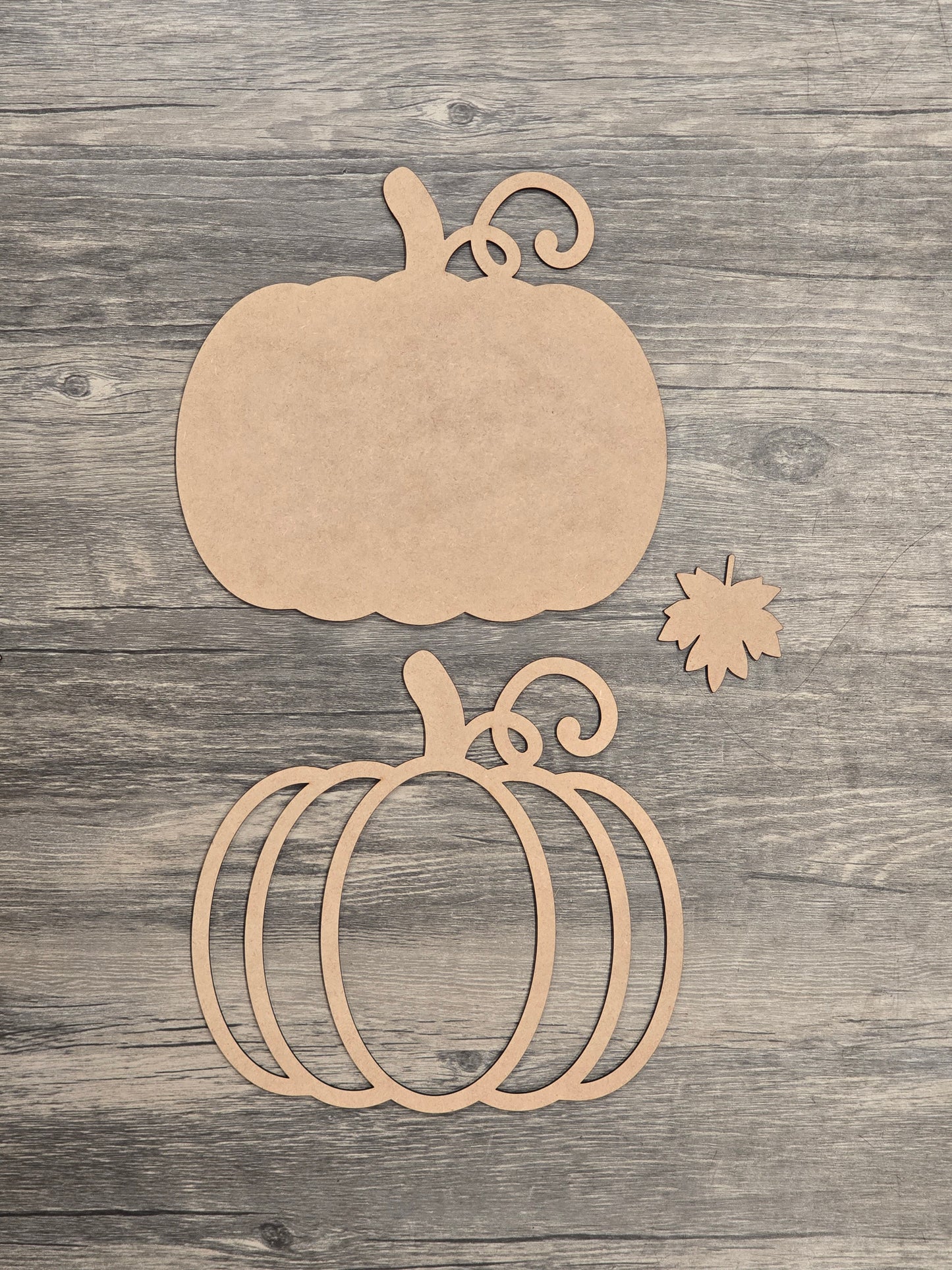 DIY layered MDF Pumpkins - unfinished fall craft blanks
