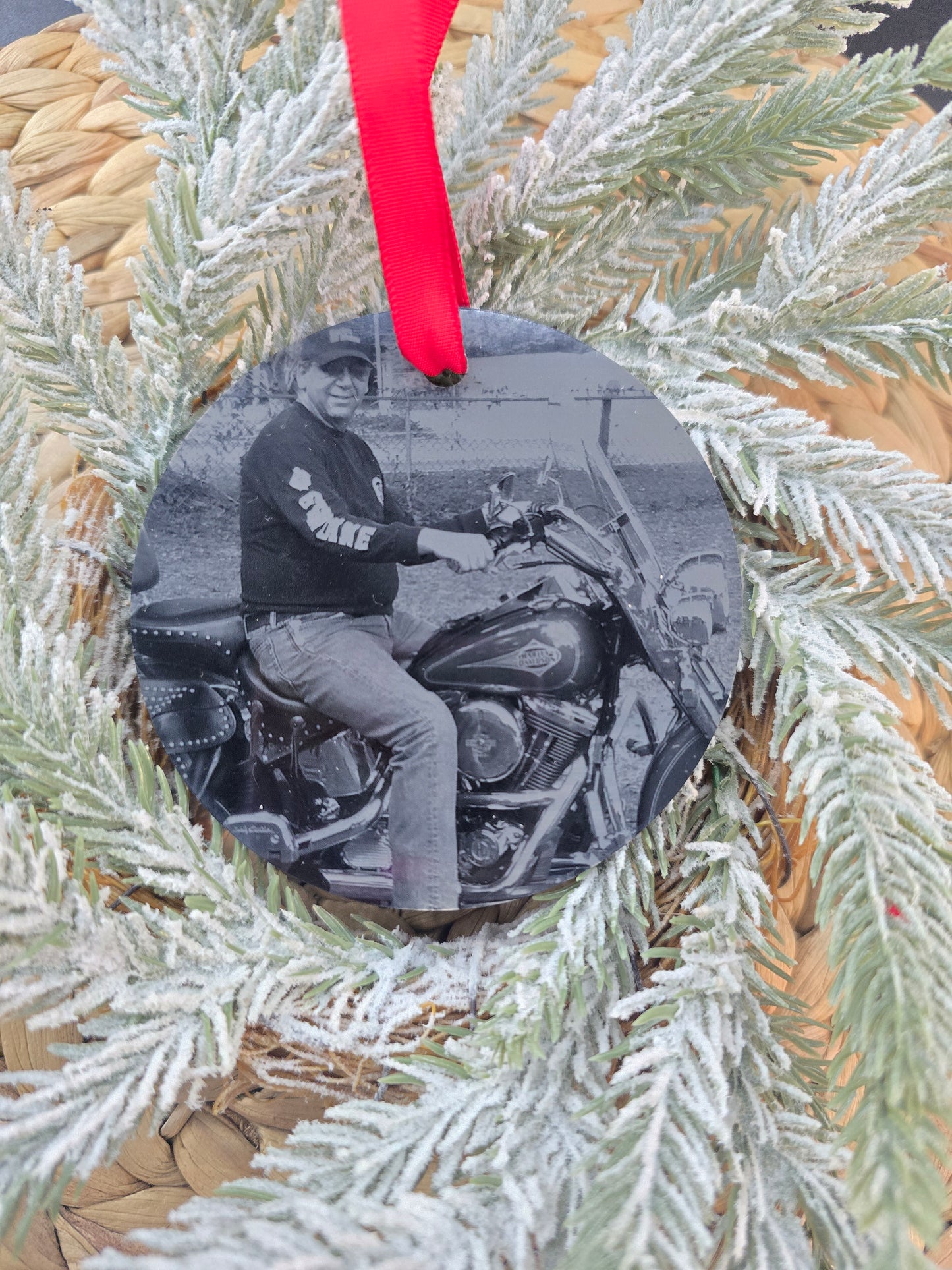 Engraved Black Acrylic Memorial Ornament - Personalized Pet or Loved One Remembrance, Sympathy KeepsakeGift