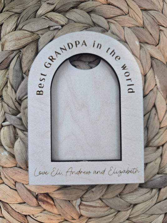 Personalized Dad Arch Magnet – Custom Engraved Father’s Day Gift for Dad, Daddy, Papa