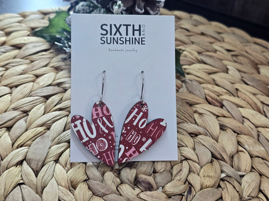 Ho Ho Ho Christmas Earrings