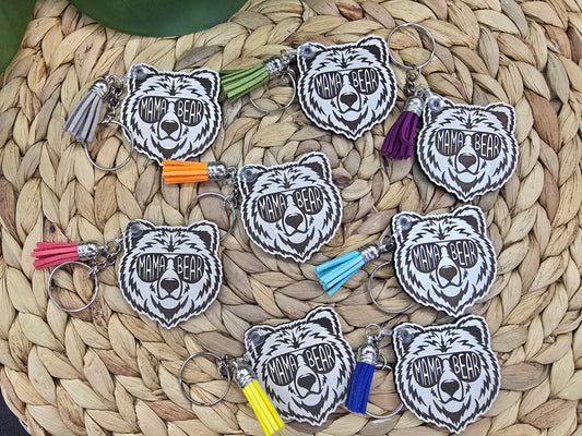 Mama Bear Keychain - Cute Gift for Moms, Mother's Day