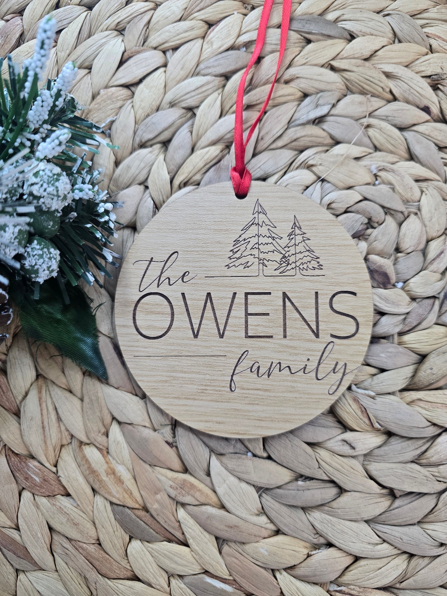 Personalized Family Christmas Ornament