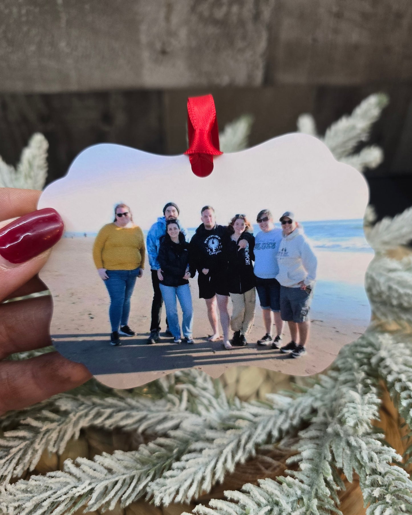 Photo Keepsake Ornament – Personalized Aluminum Holiday Ornament