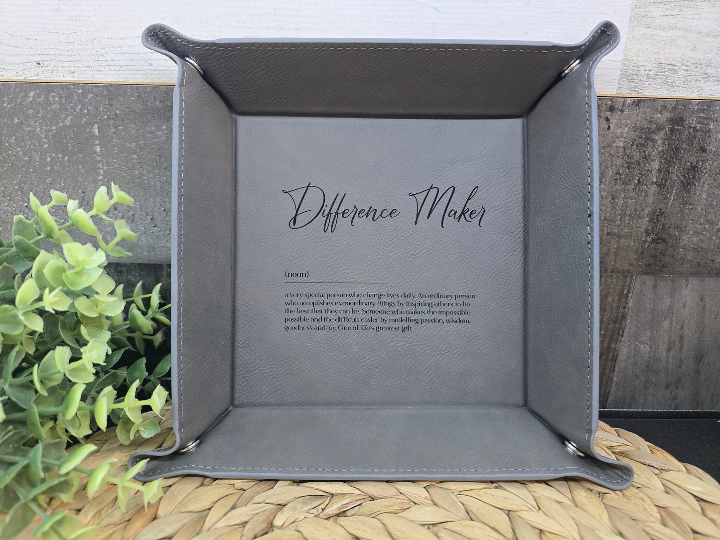 Leatherette Valet Trays