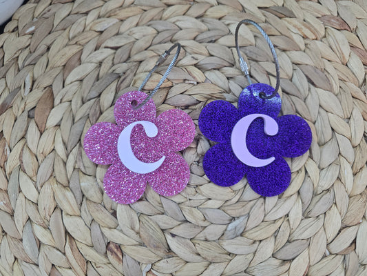 Daisy Monogram Tag