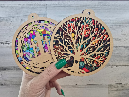Round suncatchers