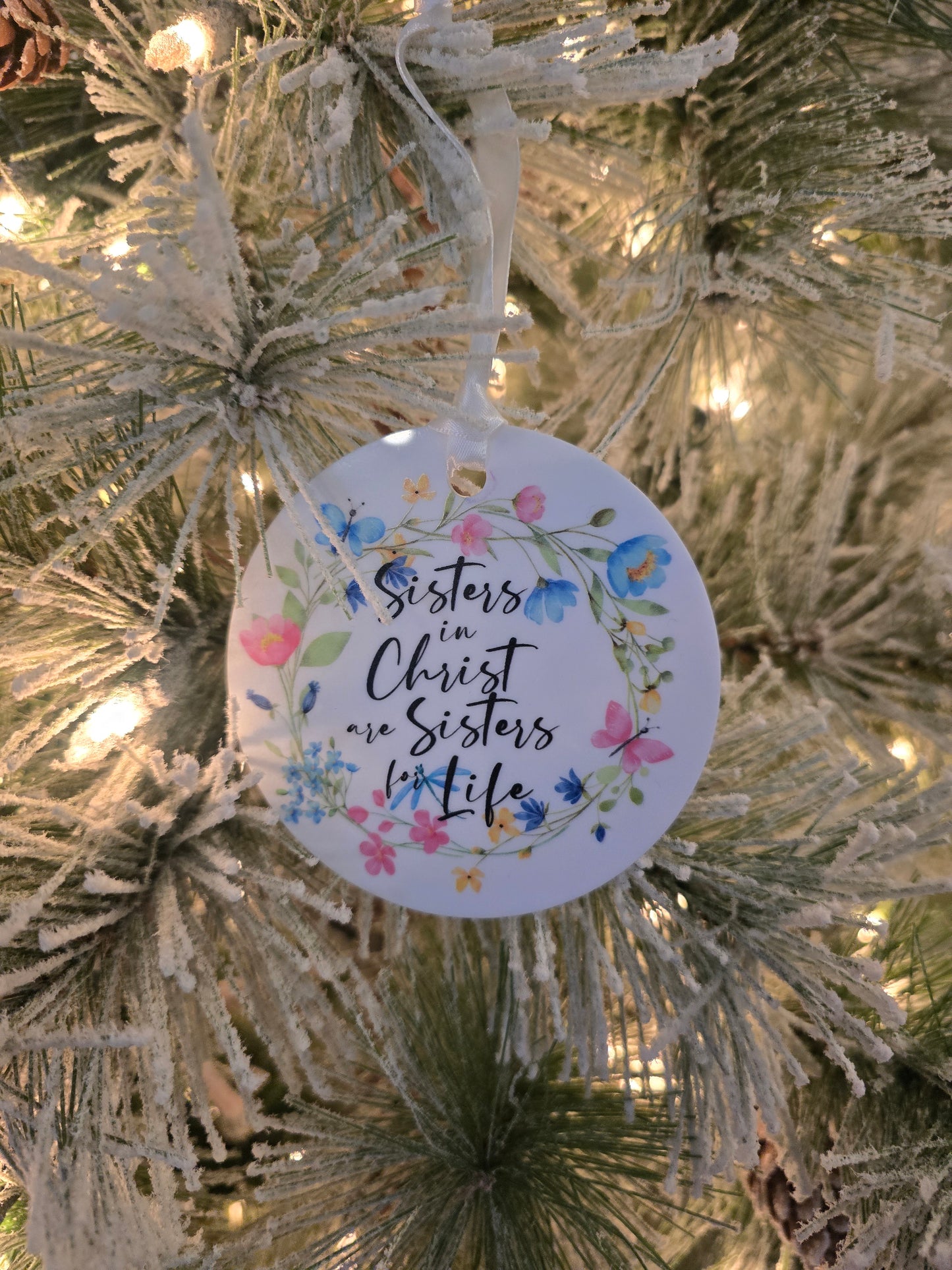 Sisters In Christ Christmas Ornament - Faith Ornament  - Small Group Gift