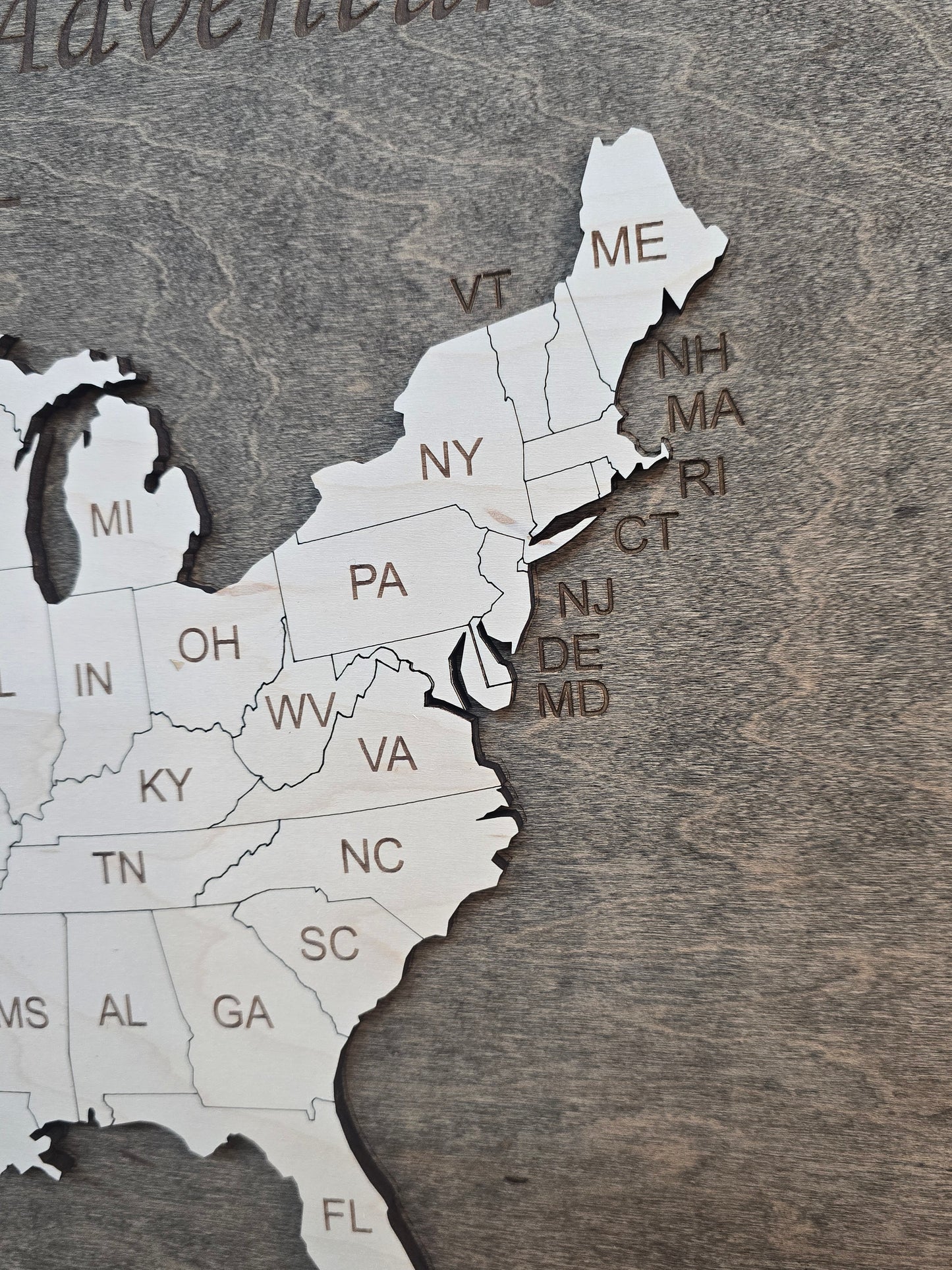 Personalized USA Travel Map -  Travel Tracker
