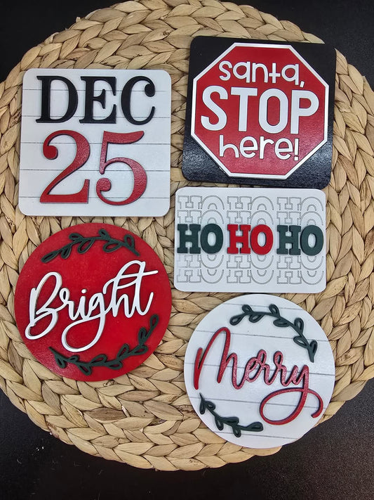 Christmas Tiered Tray Decor