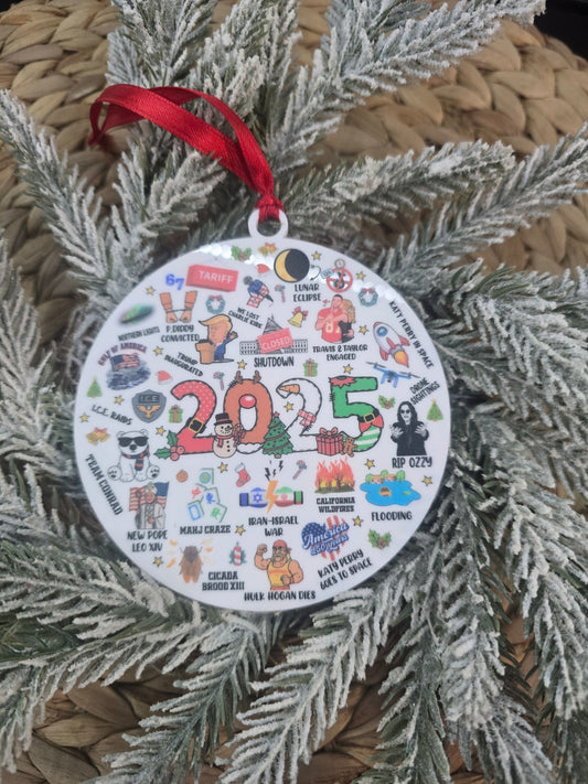2025 Year In Review Ornament