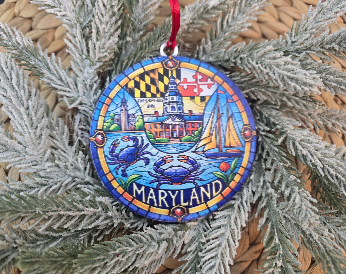 State Ornaments - UV printed