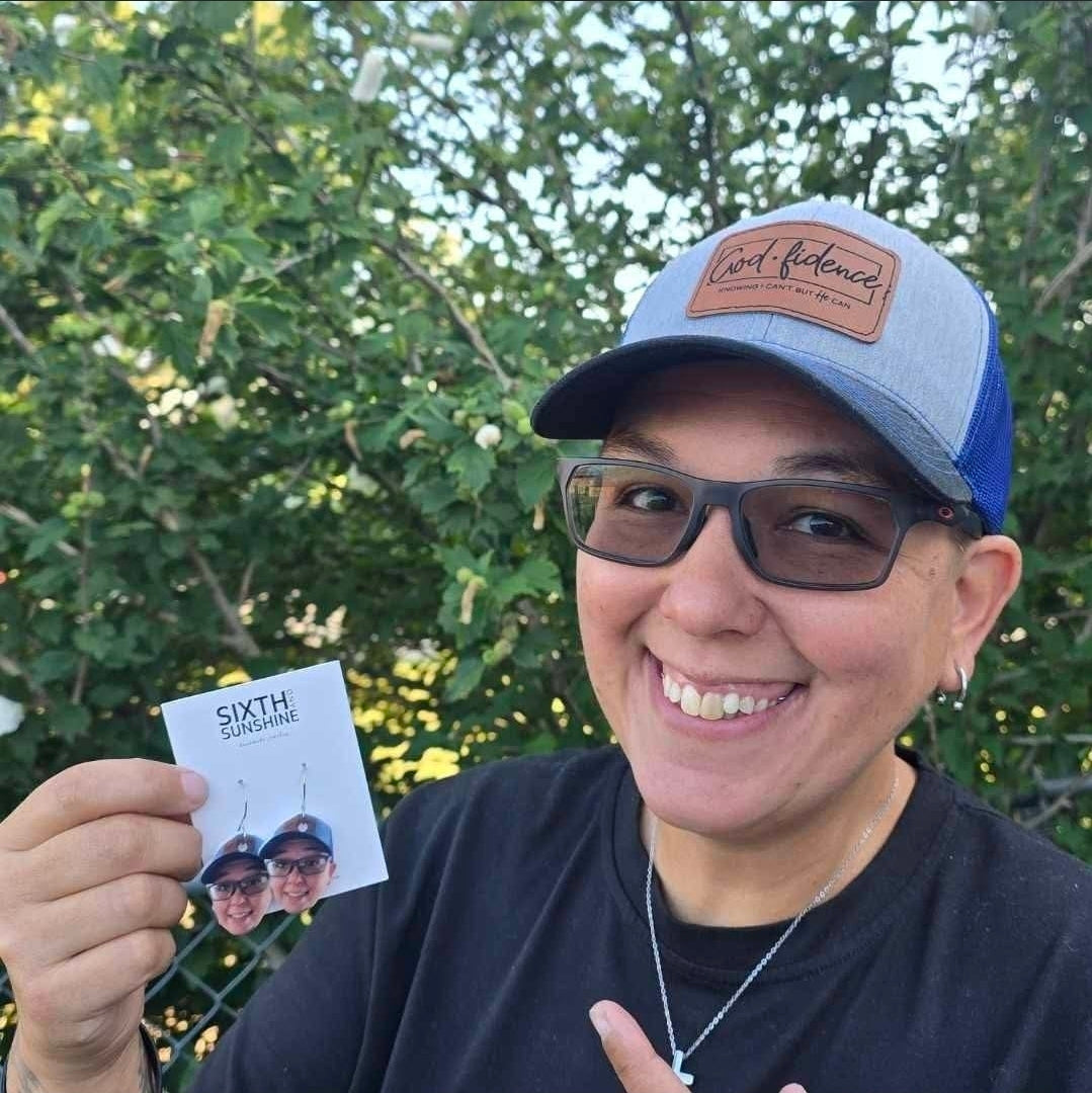 Custom Photo Face Earrings – Game Day Edition
