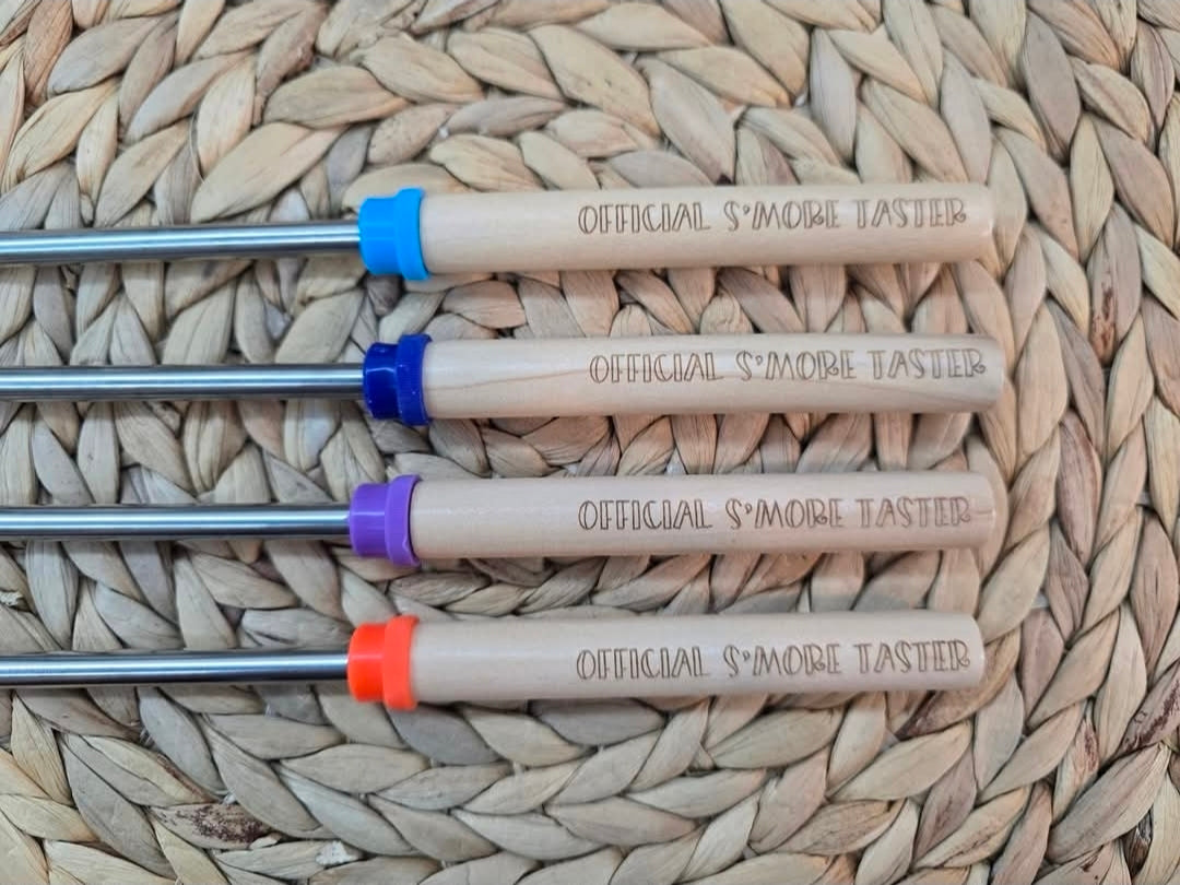 Engraved Campfire Roasting Sticks - S'more, Hot Dogs, Camping Gifts
