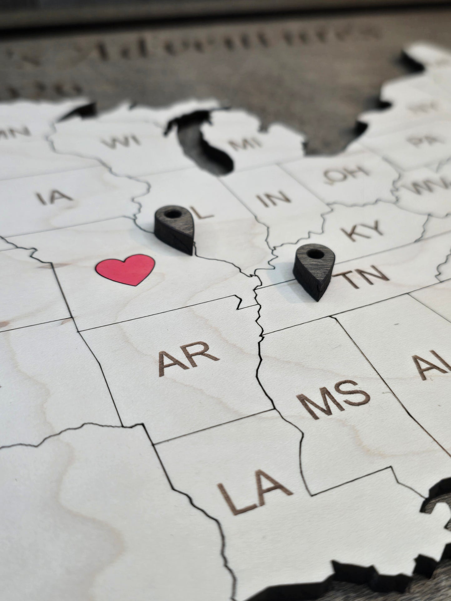 Personalized USA Travel Map -  Travel Tracker