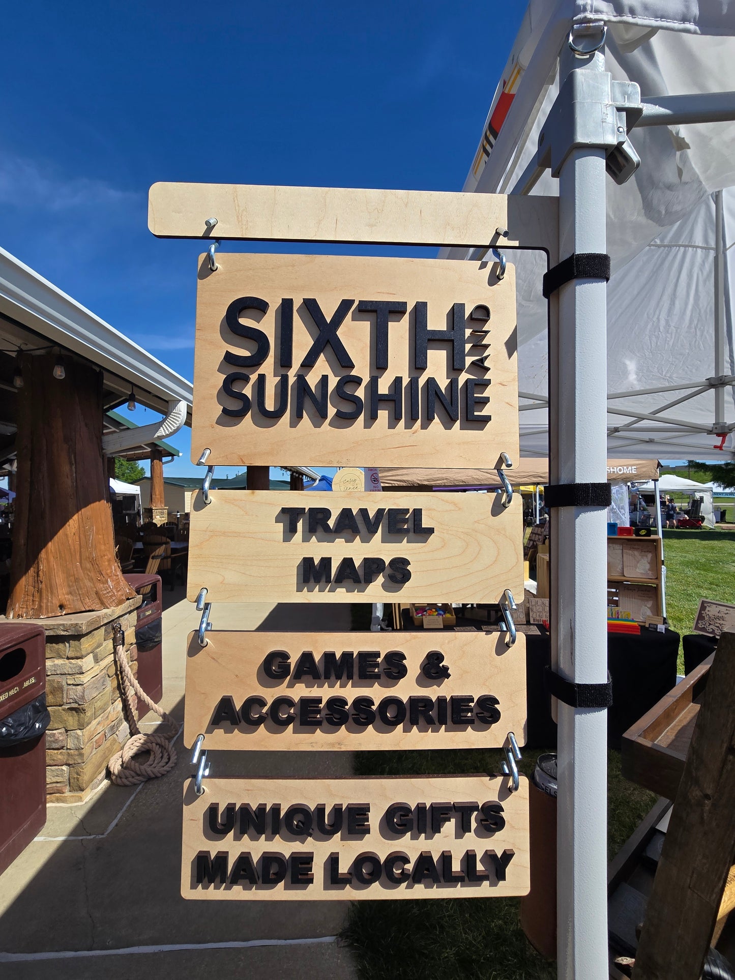Custom Vendor Market Display Sign – Layered or UV Printed
