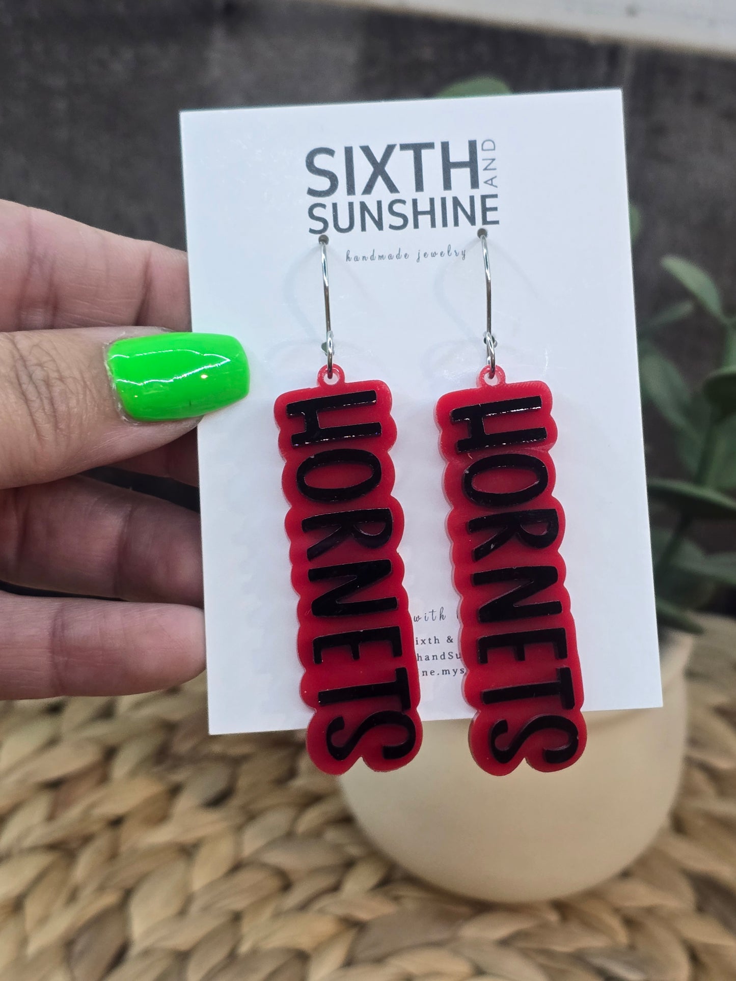 School Spirit Dangle Earrings - Game Day Earrings