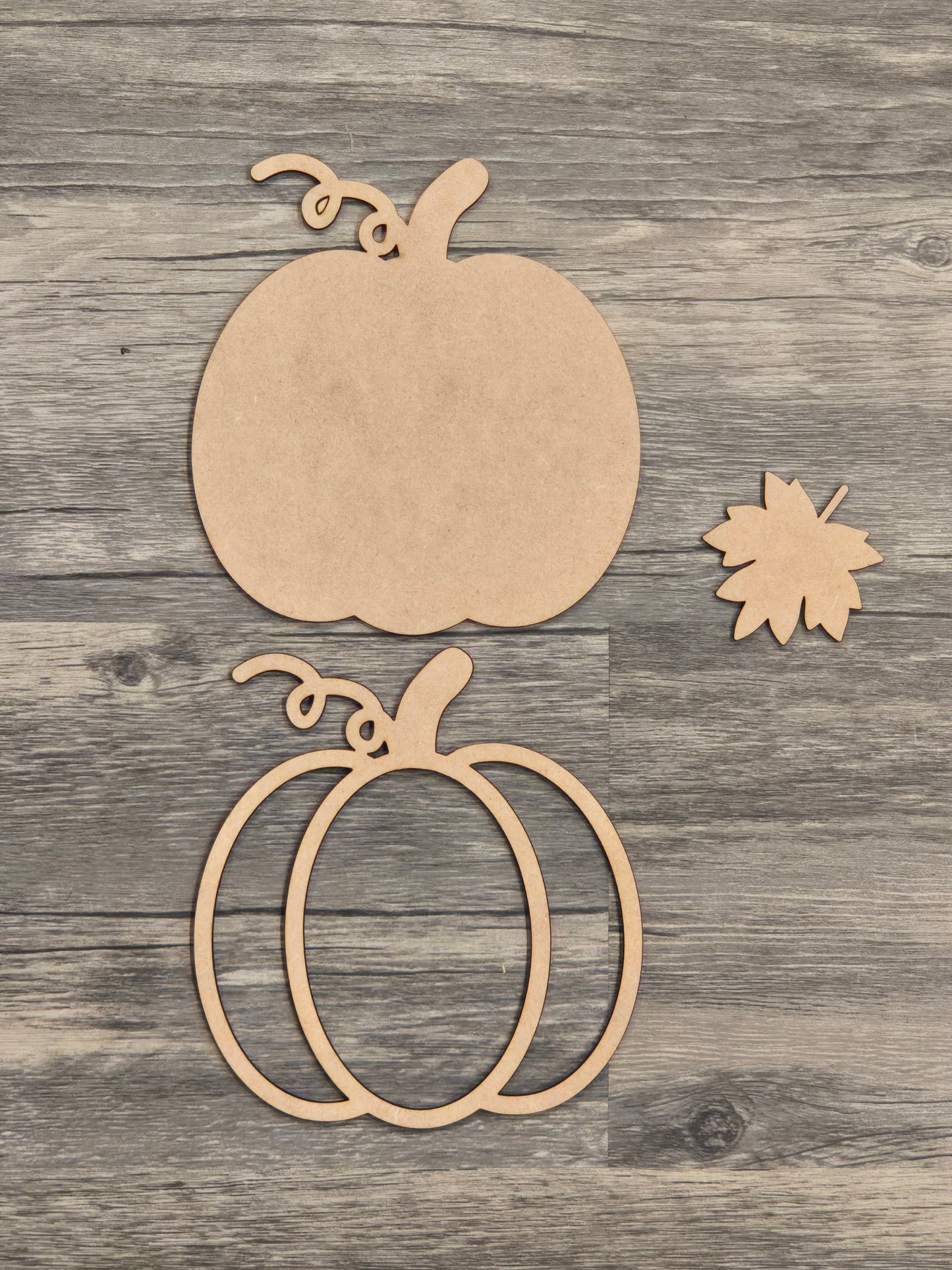 DIY layered MDF Pumpkins - unfinished fall craft blanks