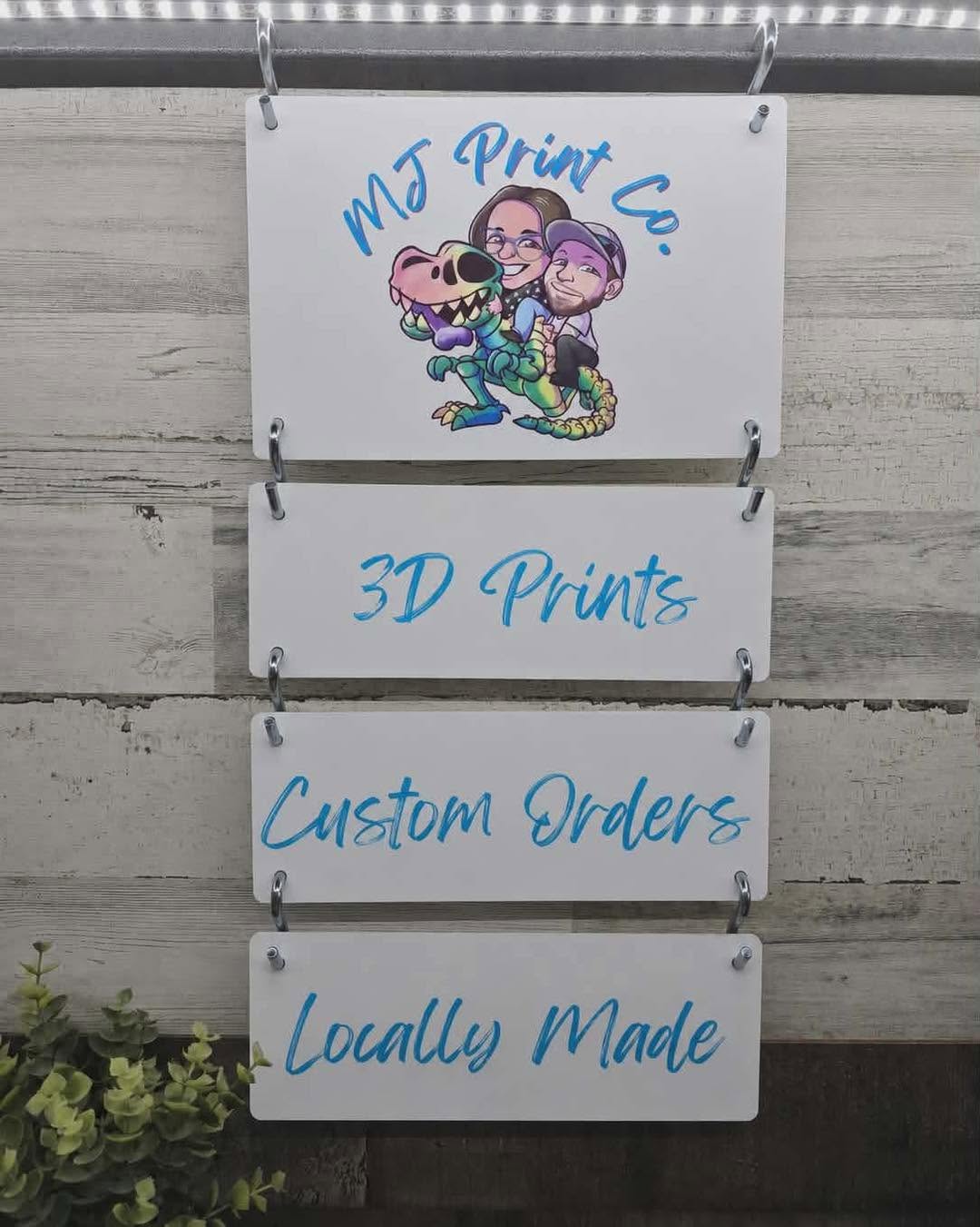 Custom Vendor Market Display Sign – Layered or UV Printed