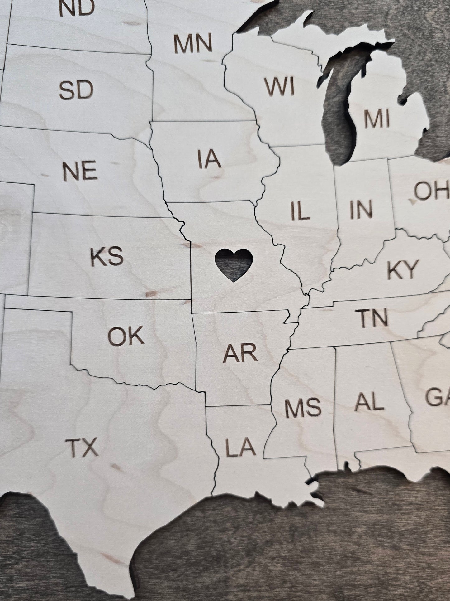 Personalized USA Travel Map -  Travel Tracker