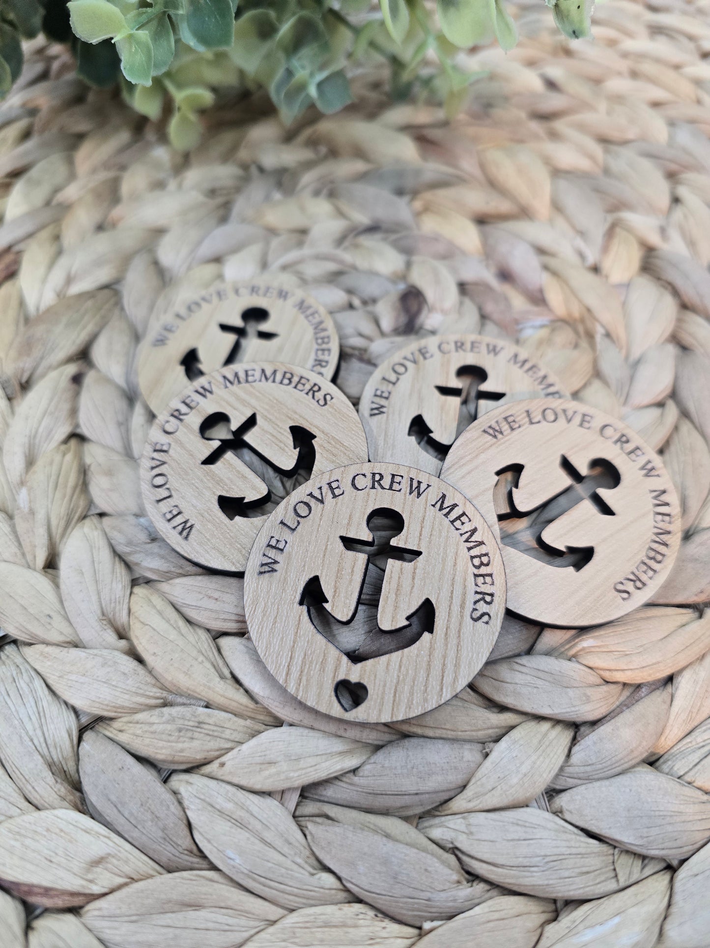 We Love Our Crew Members Pocket Token – Cruise Crew Gift, Travel Thank‑You Keepsake