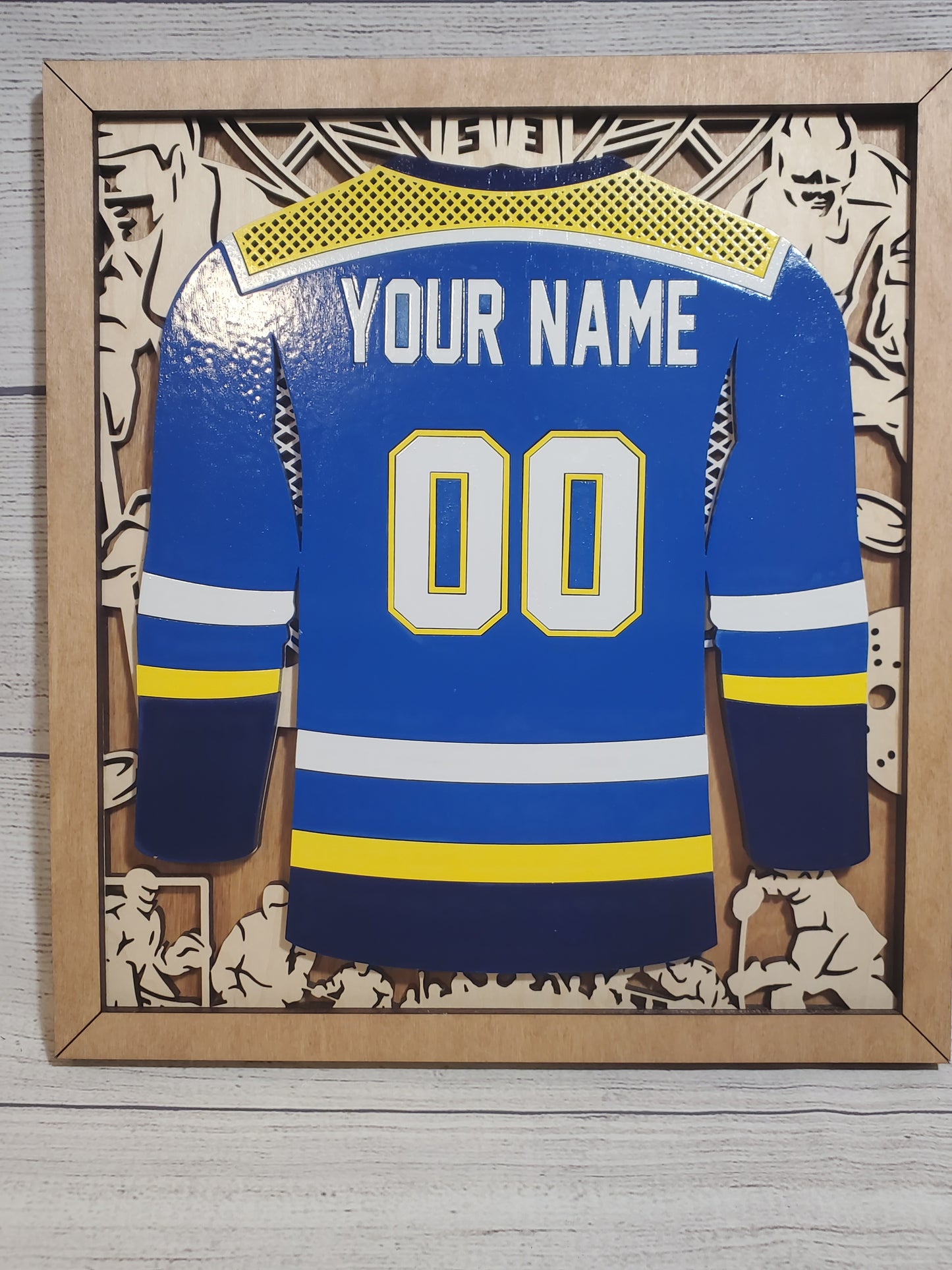 Personalized Hockey Jersey Plaque