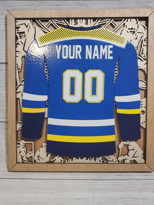 Personalized Hockey Jersey Plaque