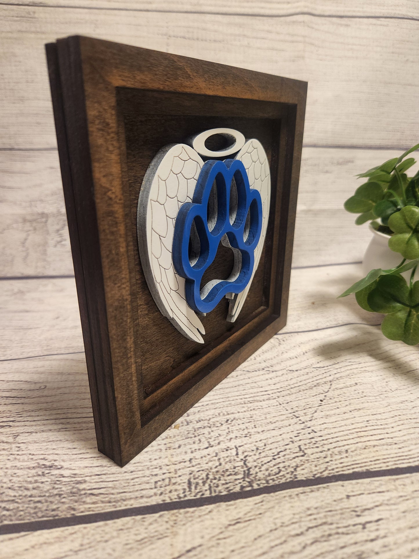 Pet Memorial Paw Print Sign